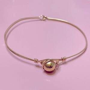 💛 14k Yellow Ball & Gold Filled Wire Bracelet